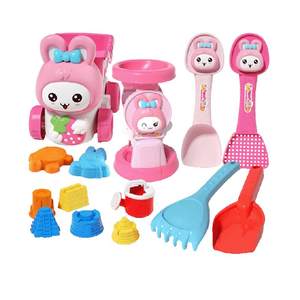 
Children's beach toy set beach play sand digging shovel sand pool bucket hourglass digging tool New Year gift