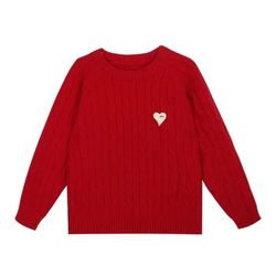 Year Of The Dragon Parent-child Clothing 2024 Autumn And Winter New Style Family Of Three Or Four Christmas Festive New Year Clothes High-end Red Sweater