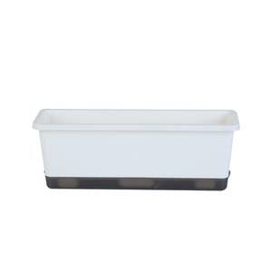 
Narrow side rectangular flower pot balcony vegetable planting pot long strip vegetable planting special box window sill flower groove lazy artifact