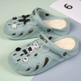 Тапочки в стиле Crocs, униформа врача, крем для рук, нескользящие мюли, пляжная пляжная обувь, коллекция 2022 года, закрытый носок, мягкая подошва