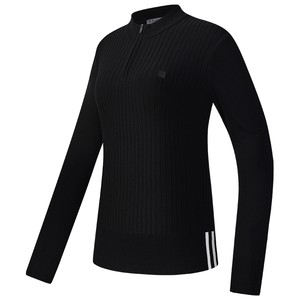 
FILA official women's knitted sweater for 2025 winter new golf sports slim half zipper sweater