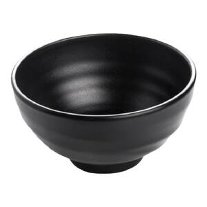 
Metamine tableware imitation porcelain rice small bowl black hotel special plastic rice bowl commercial catering hot pot restaurant dipping bowl