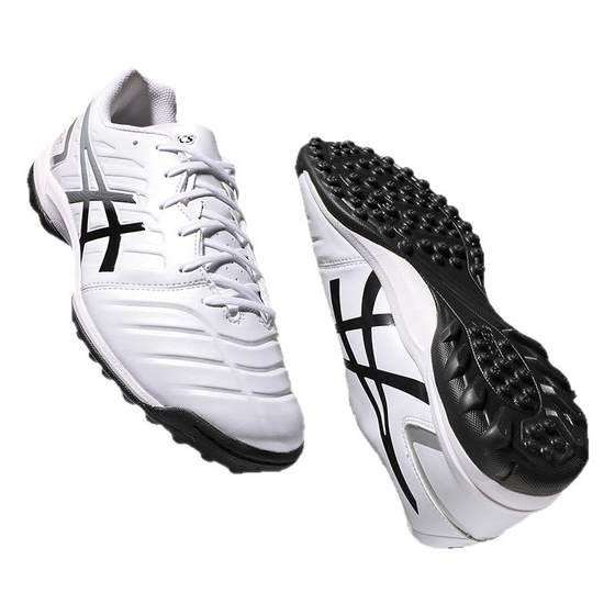 ASICS ASICS Football Shoes Men's Widefoot DS Light TF Broken Black and White Training Competition Flying Disk Shoes Woman
