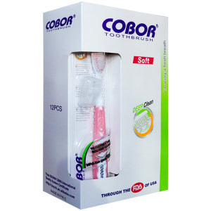 
Cobor toothbrush 12 soft and fine hair toothbrush home set combo adult home 20 deep cleaning set