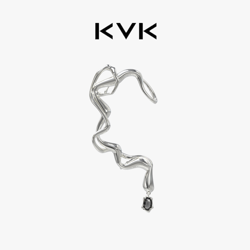 KVK 蛛序系列抽象扭转耳挂时尚气质耳坠高级感小众潮流设计耳饰女
