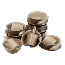 Rice husk disposable tableware four-piece set whole box wholesale plate bowls, chopsticks, spoons, dish tableware set hotel banquet wedding