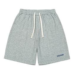 GOGOSOON gray shorts men's 340g new summer straight casual versatile five-point pants letter printed sweatpants