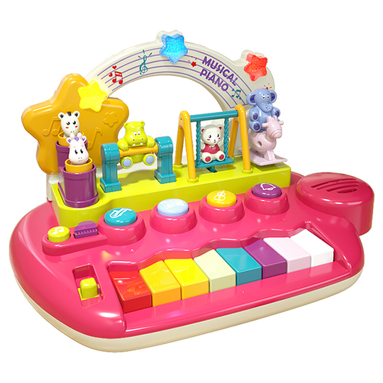 Clavier électronique portable pour enfants 37 avec microphone, jouet musical, or Clavier électronique portable pour enfants 37 avec microphone, jouet musical, or