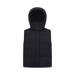 
YOTTOY 90 White Duck Down Cloud Bread Down Vest Women's Loose Lightweight Warm Cotton Jacket Hooded Winter