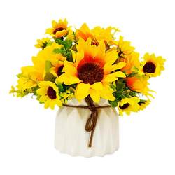 Artificial flower simulation test recommends small sunflower ornaments