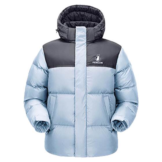 
Penguin Down Jacket Women's 2026 Autumn and Winter Windproof and Warm High Weight Warm and Cold Resistant Hooded Color Block Couple Jacket for Men