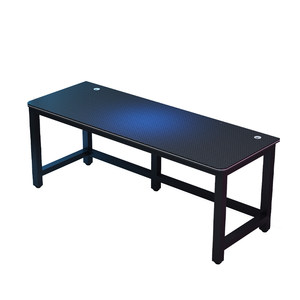 
Computer desk desktop double carbon fiber home desk bedroom office desk Internet cafe e-sports table and chair set simple