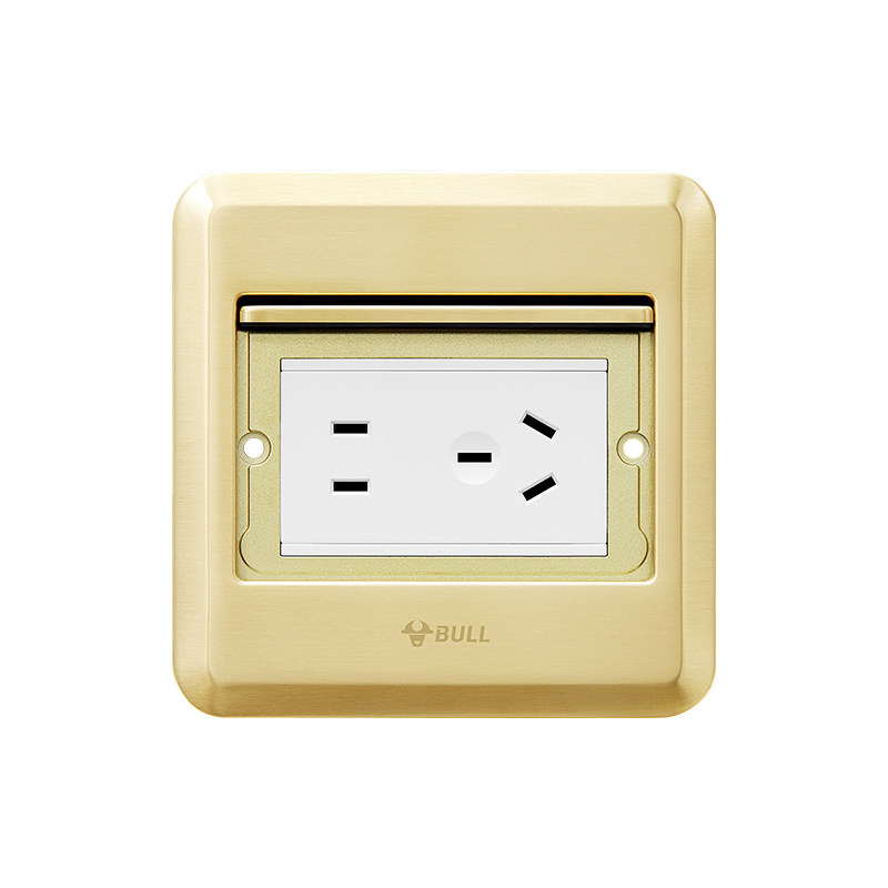 Embedded Socket Bull Bull Flat Embedded Ground Socket - Copper, Waterproof Floor Plug (GD8 ...