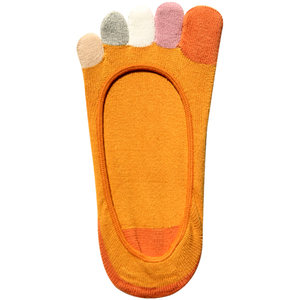 
Five-finger socks for women pure cotton summer thin ultra-shallow mouth invisible boat socks socks socks split toe socks silicone toe socks prevent heeling