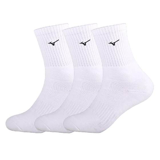 Mizuno sports socks, mid-tube tennis socks, men and women universal cotton socks, versatile casual training, thickened towel bottom stockings