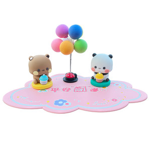 
Yi Er Bu Bu Shaker Car Ornaments Couple Cute Car Center Console Decoration Car Supplies 2026 New Style