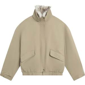 
Li Ning Cotton Clothing Women's Autumn and Winter 2025 New Short Jacket Thickened Warm Barn Jacket Stand Collar Loose Sportswear