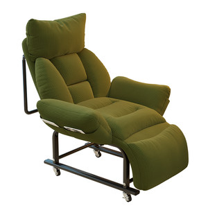 
Folding recliner student dormitory chair sitting and sleeping lunch break office back chair can sit and lie down lazy computer chair