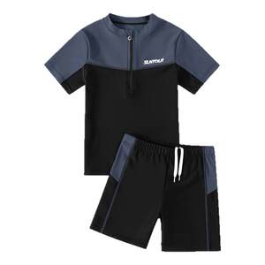 
Children's swimsuits, boys, boys, 2025 new split medium-sized children's swimsuits, teenagers' sun protection and fast swimming trunk equipment