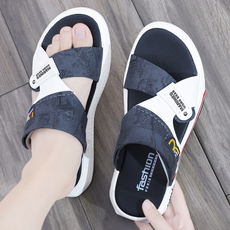 Сланцы 红星鸿星拖鞋2022夏季凉鞋运动外穿休闲防滑防臭男士沙滩两用凉拖