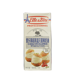 Iron Tower Whipped Cream Ellevi Animal Cream Cake Decorated Fresh Cream Baking Ingredients Imported 1 Liter