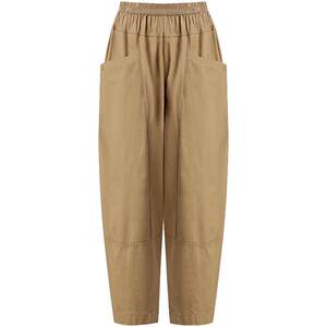 Brinda pants women's summer 2026 new large size loose radish harem pants Korean style pure cotton casual cropped pants