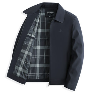 
Middle-aged and elderly dad spring and autumn coat business casual middle-aged men's top autumn lapel executive jacket