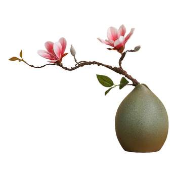 Can be inserted with green plant simulation flower ceramic vase
