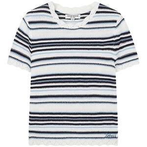 
TeenieWeenie bear knitted T-shirt summer women's hollow lace short-sleeved pullover sweater