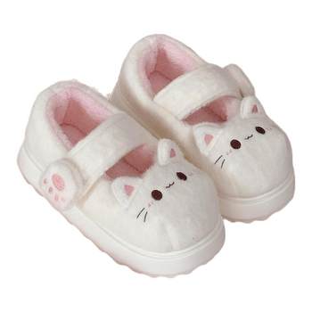 
Thin strips of soft cute kitten claw lolita shoes for winter