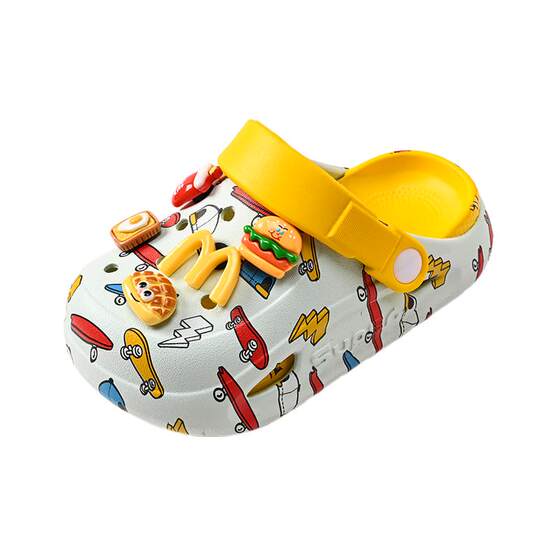 
Children's Crocs Boys' Slippers Non-Slip Baby New Style Boys Indoor Soft Sole Summer Beach Cartoon Kids