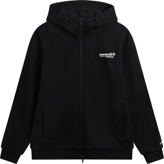 
Li Ning Outdoor CF Traceability丨Sweatshirts for men and women new loose long-sleeved tops plus velvet thickened warm cardigan sportswear