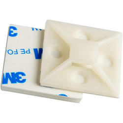 Glued self-adhesive cable tie holder positioning piece wiring