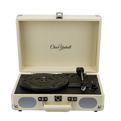 Vinyl Record Player Retro Gramophone Audio Bluetooth Speaker Lp Birthday Gift Living Room Ornaments Portable Leather Case