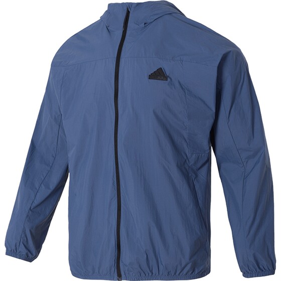 
Adidas blue woven hooded jacket men's 2026 summer new running sportswear jacket IT3941