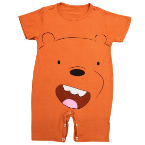 
Modal children's onesie pajamas boys and girls thin big children short-sleeved baby baby home clothes summer