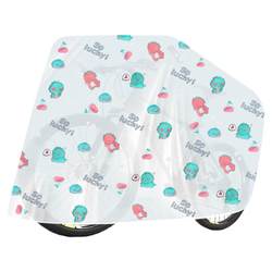 Thickened printed raincoat for bicycles