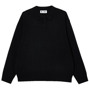 
Jack Jones men's spring sweater sweater business solid color advanced three-dimensional embroidery polo collar long-sleeved top