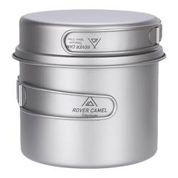 Range Rover outdoor pure titanium pot hanging single pot instant noodle pot for cooking