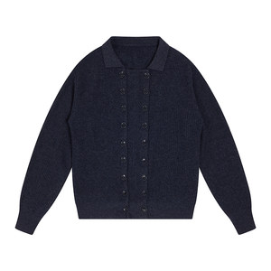 
PIHO designer high-end wool knitted cardigan autumn and winter loose lazy double-bald men and women sweater jacket