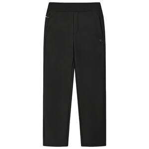 
FILA official men's knitted trousers 2025 winter new fashion casual basic plus velvet straight pants