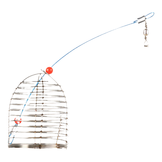 
Black pit cannon golden bell cover nest cage stainless steel fixed-point precision nest cage bait cage fishing silver carp bighead carp fishing cage