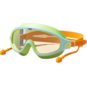 Yuke children's high-definition large frame swimming goggles anti-fog and waterproof

