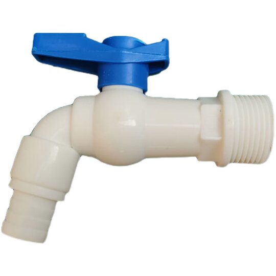 Large Flow Plastic Faucet For Water Tank With Ball Valve