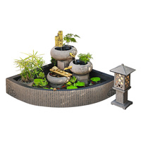 Outdoor Rockery Flowing Water Fountain Fish Tank Ornaments Water Feature Balcony Courtyard Garden Layout Decorative Landscaping Fish Pond