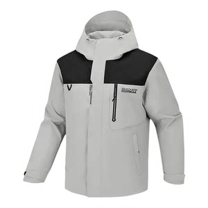 
Skechers 2026 new style jacket for men and women, couple hooded hard shell single flush waterproof outdoor hiking jacket