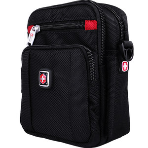 Swiss PAUKAOT Mobile Waist Bag for Men's Wear with Large Capacity Multi layered 6.4-inch Outdoor Sports and Leisure Phone Bag