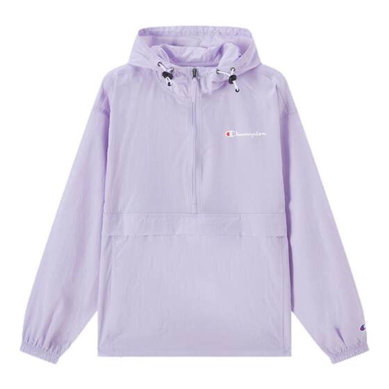 
Champion Champion Jacket Women's Spring Couple Solid Color Hooded Half-Zip Casual Sports Loose Jacket Men's Trendy