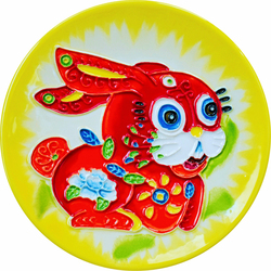 Sancaiyi Original Folk Zodiac Mini Ceramic Plate Birthday Business Gift Luoyang Special Gift