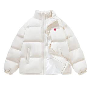 
Charles Heart Little Love Cotton Clothes Winter New Bread Clothes Men and Women Same Style Couple Stand Collar Warm and Thickened